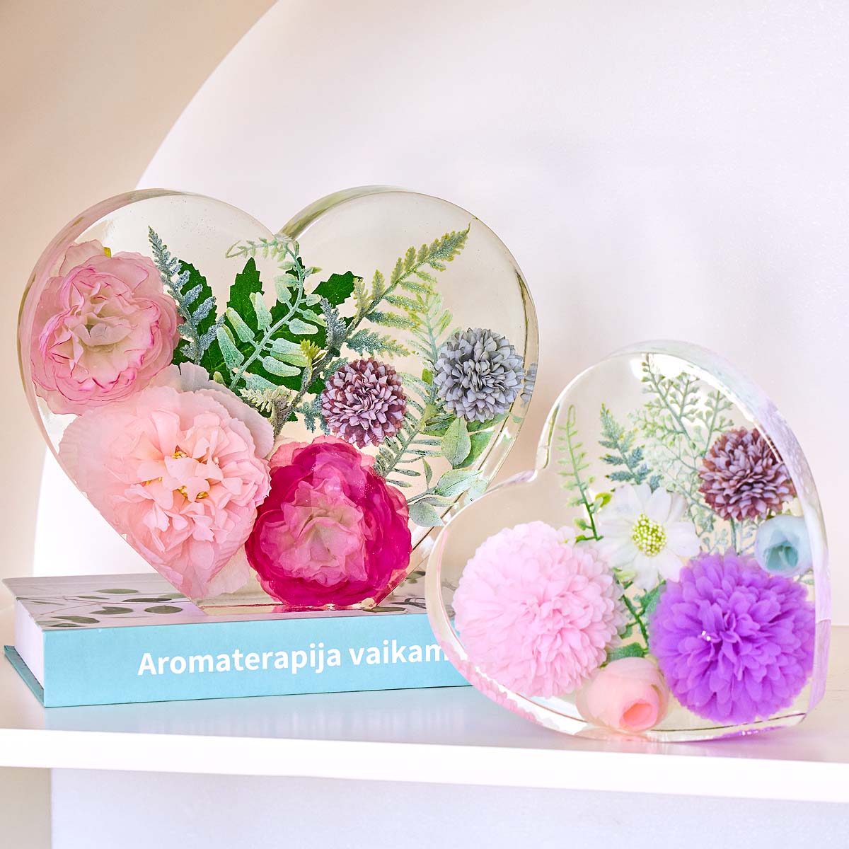 大型愛シリコンモールド DIY ハート六角形エポキシ樹脂モー - Resin Art Heart のレビューと価格