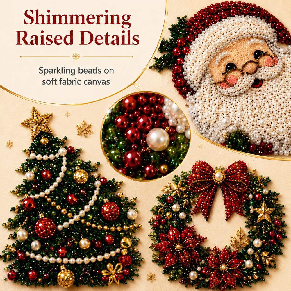 クリスマス サンタクロース パールアート DIYキット 額入 - Resin Art Wall のレビューと価格
