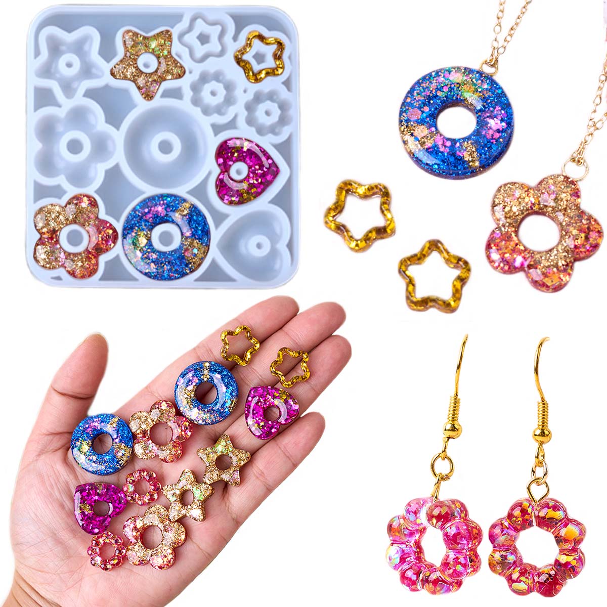 Multifuntional ジュエリーシリコーン型 DIY - Resin Art Heart のレビューと価格