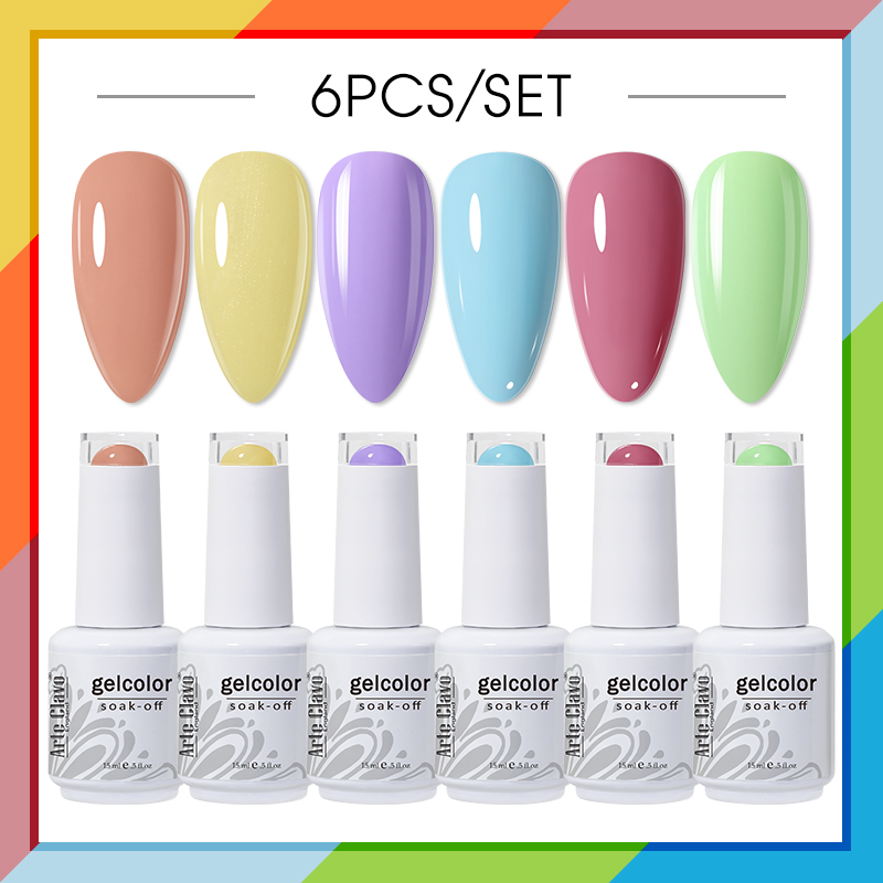 Arte Clavo Gel Nail Polish Set - Uv Lamp Nail Resin のレビューと価格