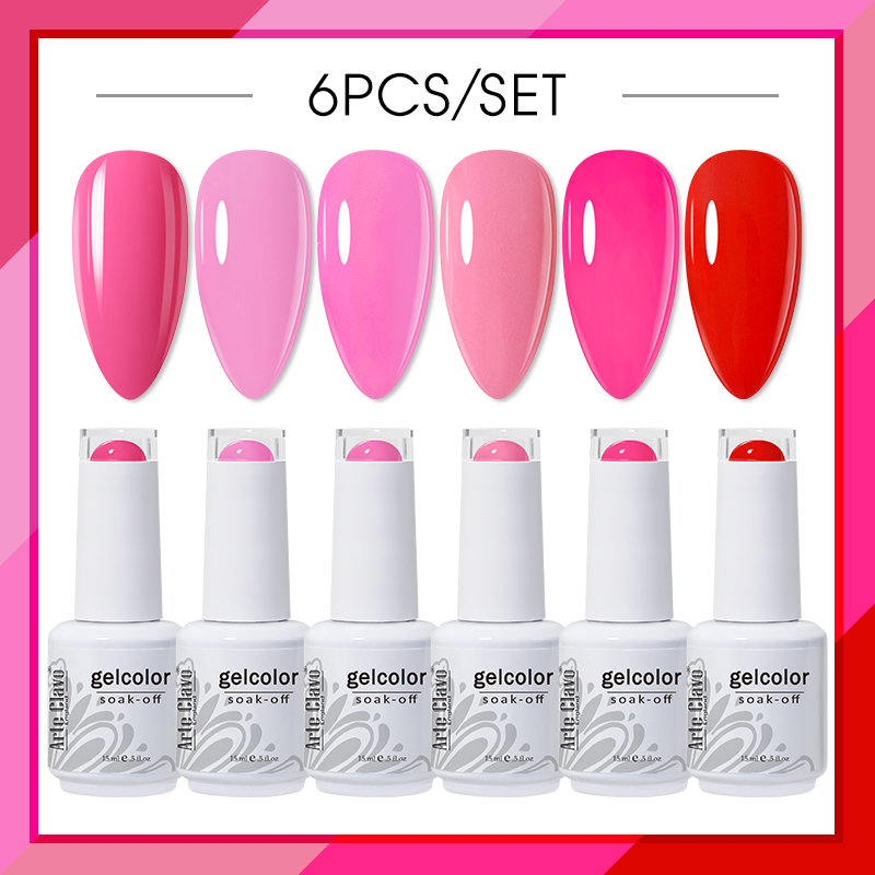 Arte Clavo Gel Nail Polish Set - Uv Lamp Nail Resin のレビューと価格