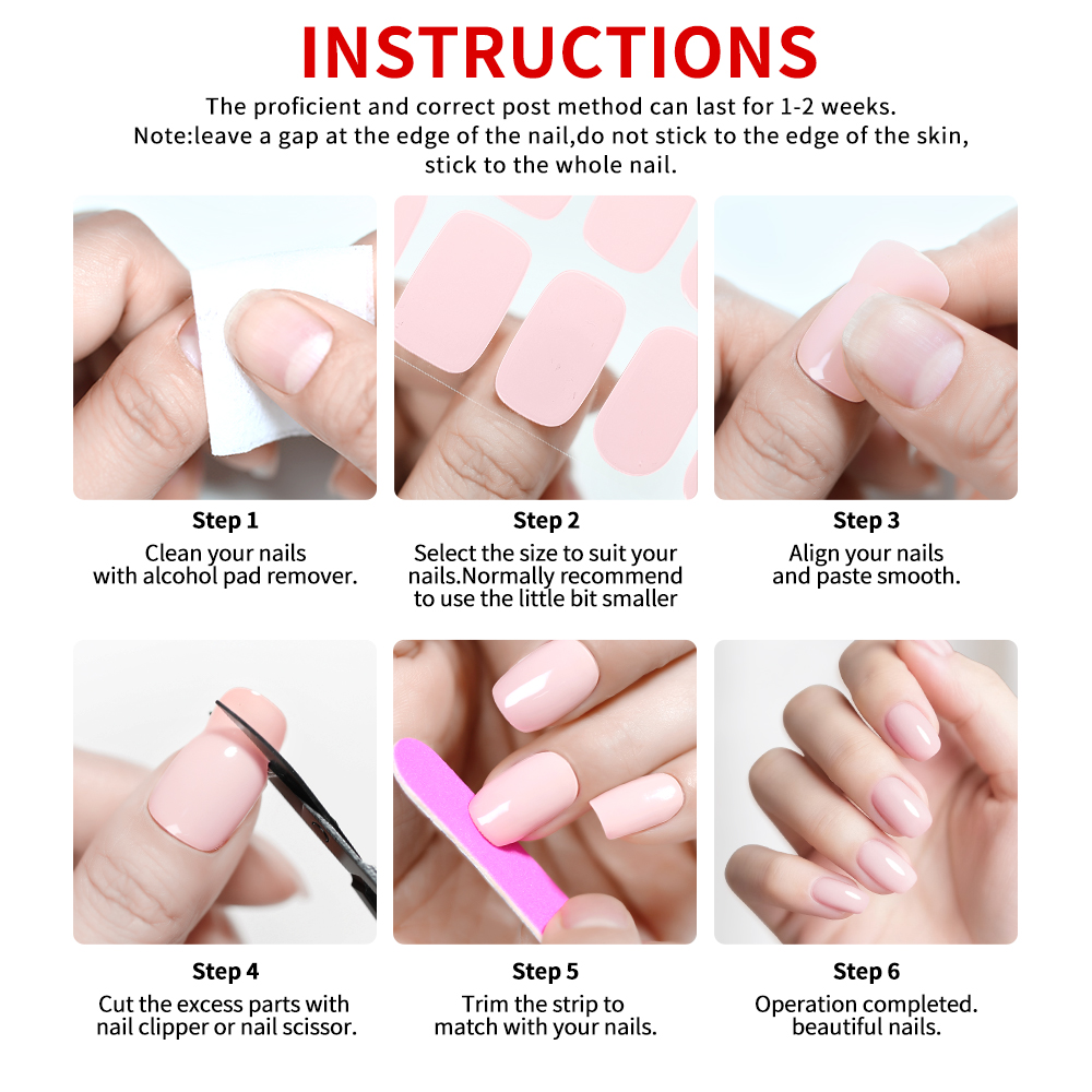 UV不要 完全硬化ジェルネイルストリップ 16/22枚入り  - Uv Lamp Nail Resin のレビューと価格