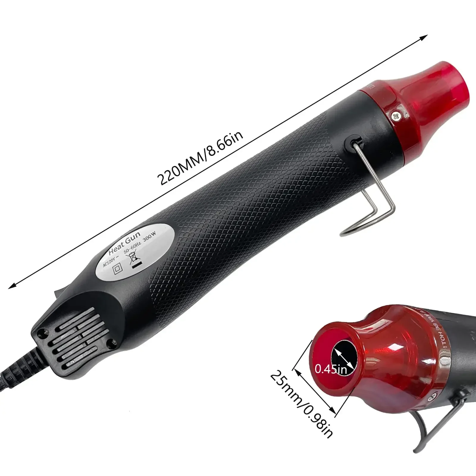 ヒートガン、DIYクラフト用ミニホットエアガン、エンボス加工 - Resin Art Heat Gun のレビューと価格