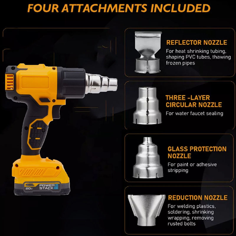 デウォルト20Vバッテリー用コードレスヒートガンホットエアガ - Resin Art Heat Gun のレビューと価格