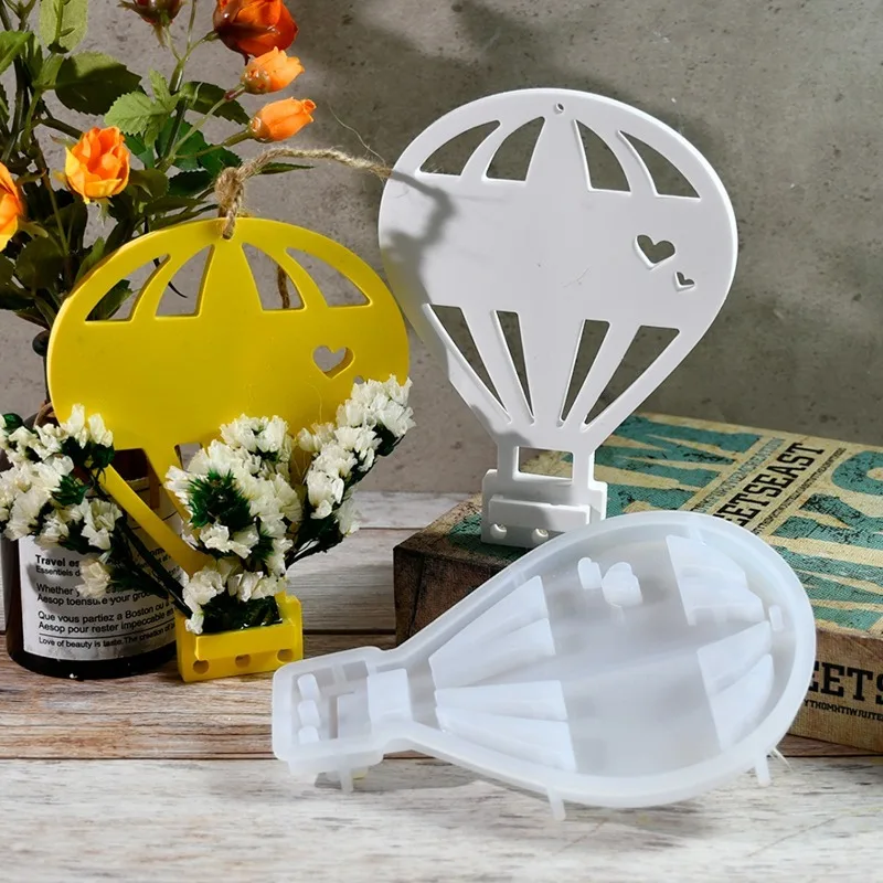 ロマンチックな熱気球フラワーアレンジメントオーナメントシリコ - Resin Art Heat Gun のレビューと価格