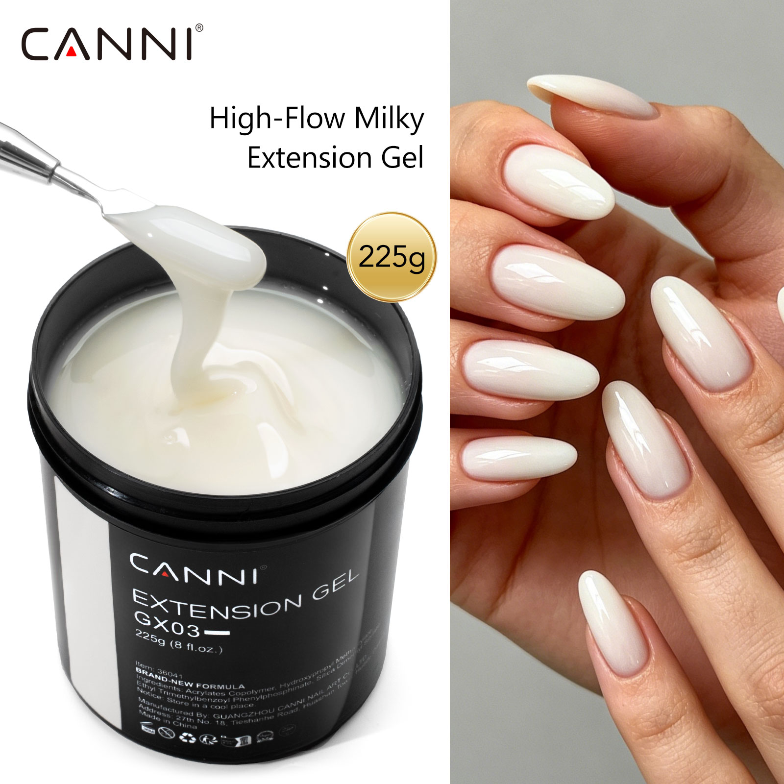 CANNI 225g リフィル カモフラージュジェル 無刺激 - Uv Lamp Nail Resin のレビューと価格