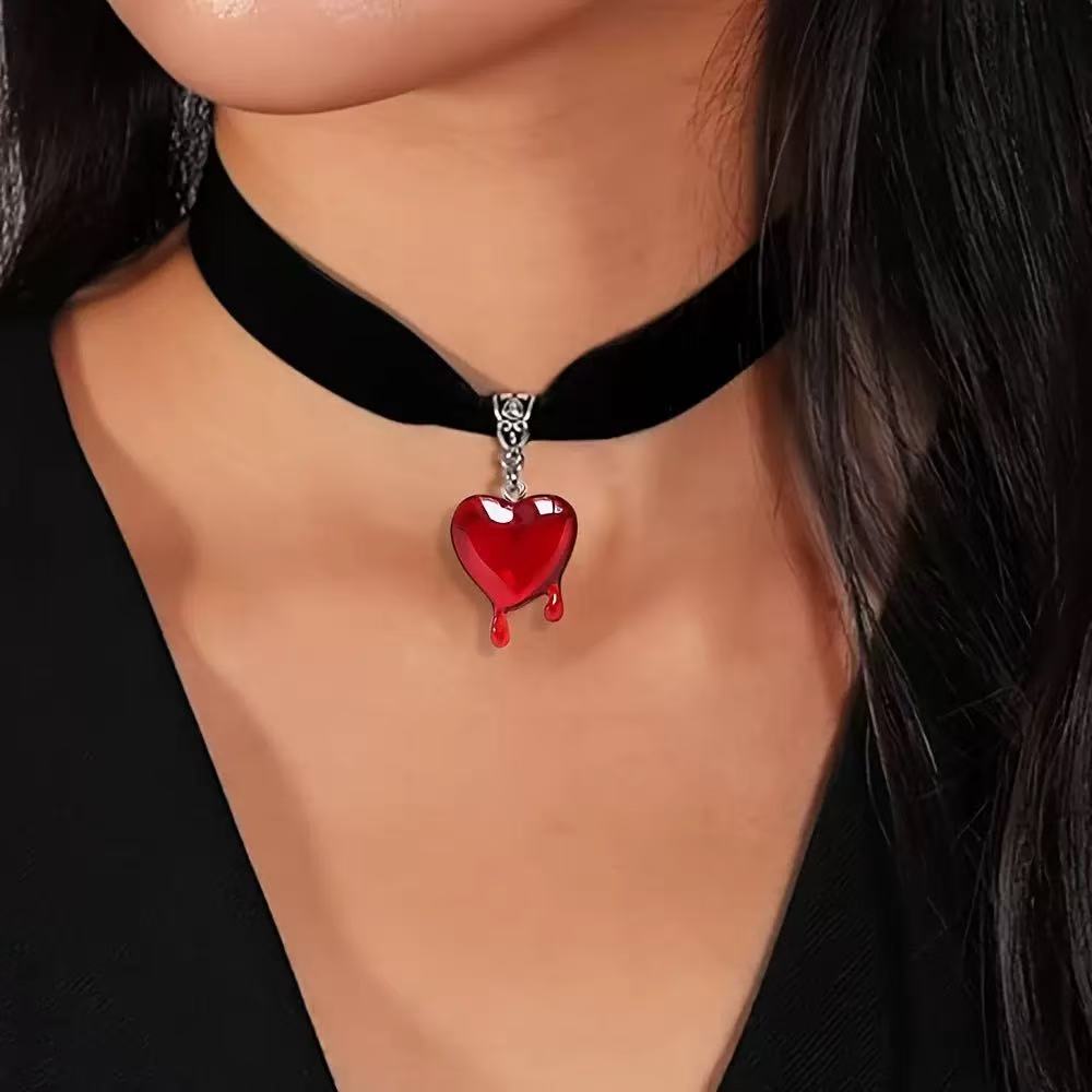 10 個ドロップブラッドハート型樹脂チャームハロウィンペンダ - Resin Art Heart のレビューと価格