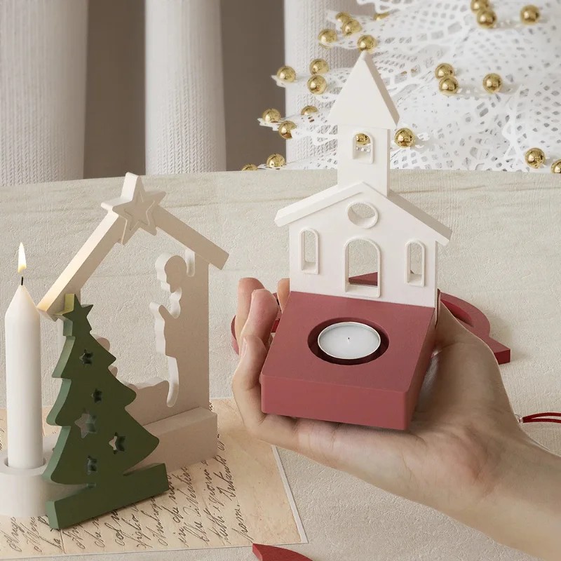 ハロウィンクリスマスキャンドルホルダー型DIYコンクリートセ - Xmas Resin Art のレビューと価格