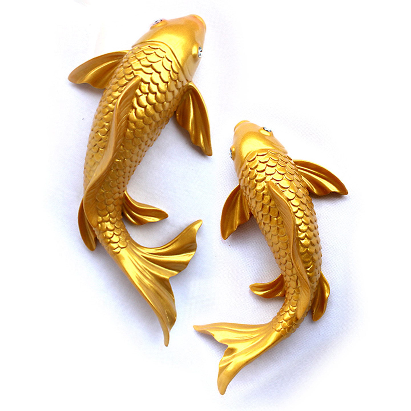 幸運の鯉魚3D壁飾り、樹脂製立体鯉壁掛け、創造的な富風水ホー - Resin Art Sticker のレビューと価格
