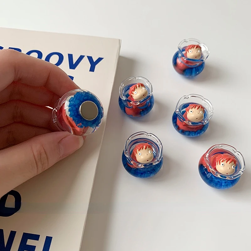 スタジオジブリ水槽冷蔵庫マグネットかわいいアニメ冷蔵庫マグネ - Resin Art Sticker のレビューと価格