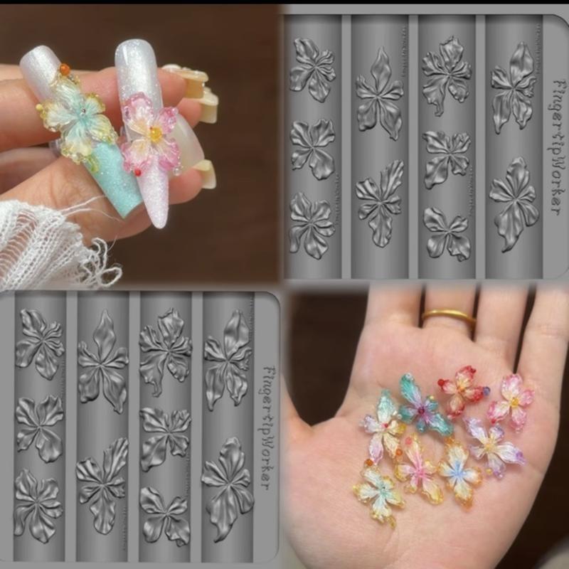 クリア3Dアイスフラワーネイルシリコンモールド2個セット か - Resin Art Using Flowers のレビューと価格