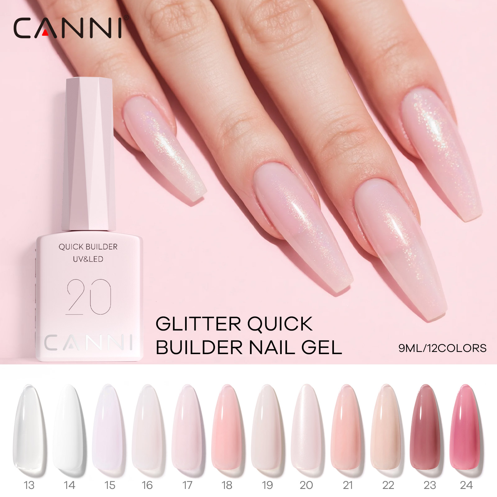 CANNI UV建築ジェル ファストビルダー ネイルジェル  - Uv Lamp Nail Resin のレビューと価格