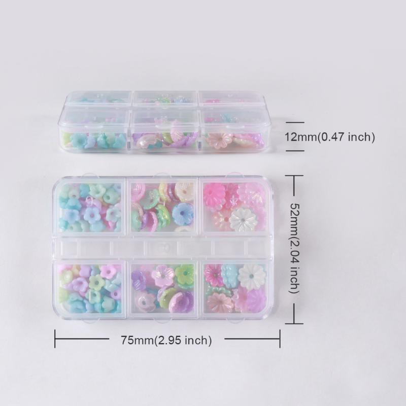 6グリッドミニレジンフラワーネイルチャーム、ポータブルデザイ - Resin Art Using Flowers のレビューと価格