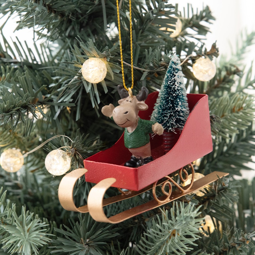 北欧風クリスマスツリー用スレッドペンダント 鉄製アート 素朴 - Xmas Resin Art のレビューと価格