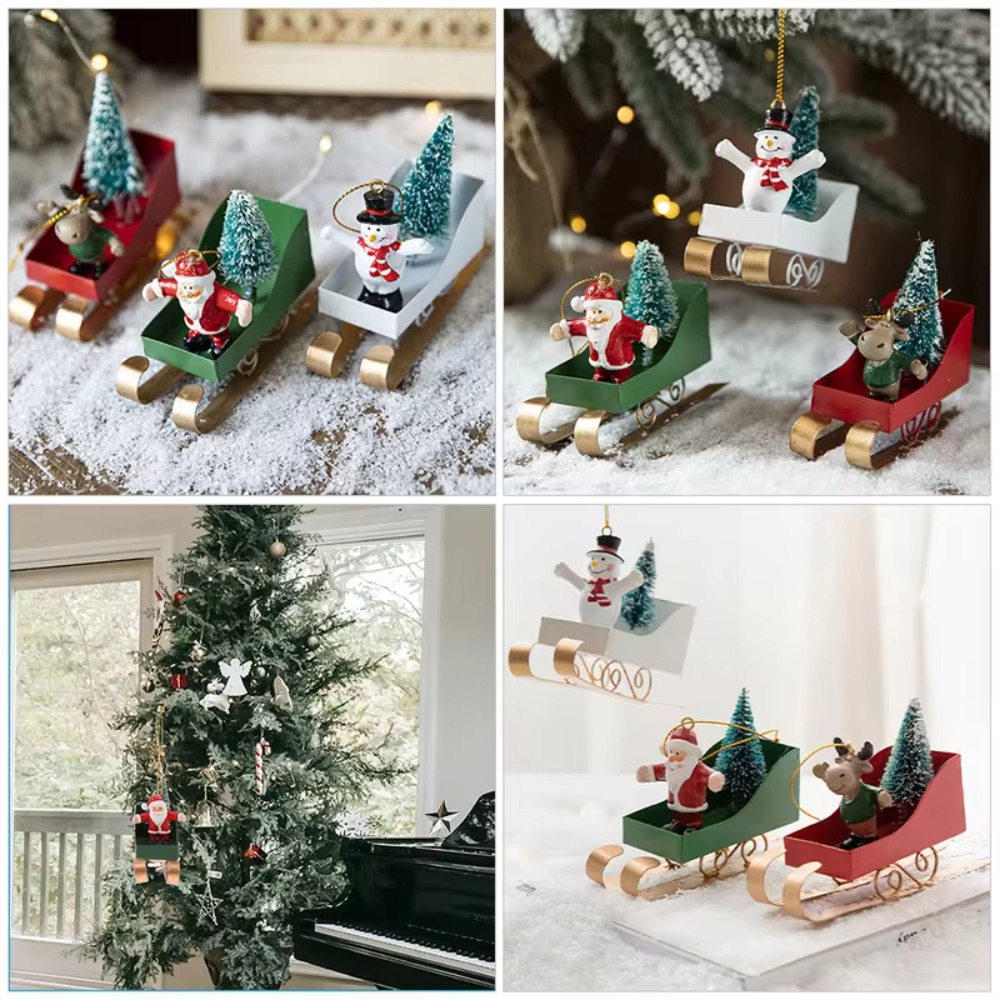 北欧風クリスマスツリー用スレッドペンダント 鉄製アート 素朴 - Xmas Resin Art のレビューと価格