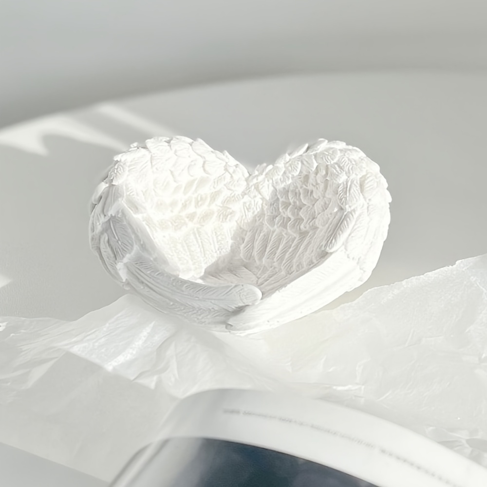 1個 エンジェルウィングハートシリコンモールド、レイヤードウ - Resin Art Heart のレビューと価格
