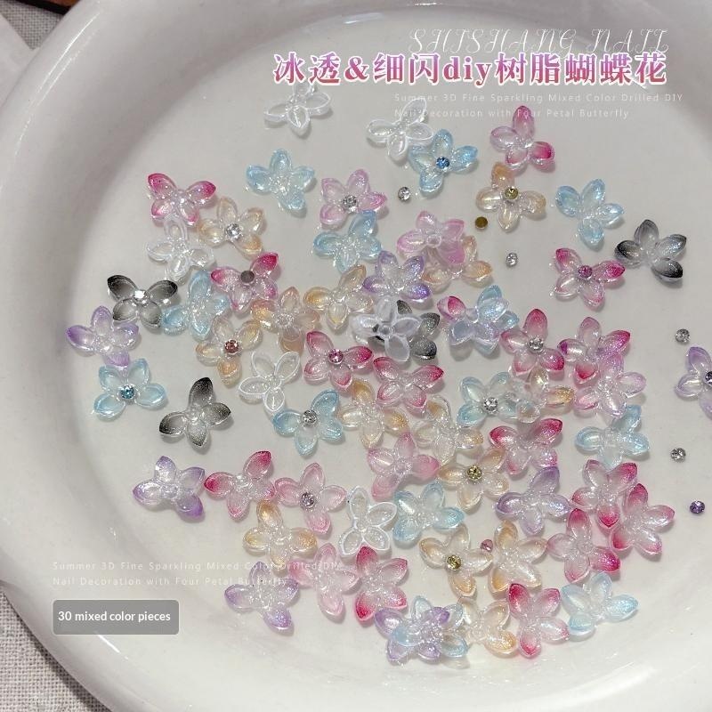 30個入り 3D グリッターレジン バタフライフラワー ネイ - Resin Art Using Flowers のレビューと価格