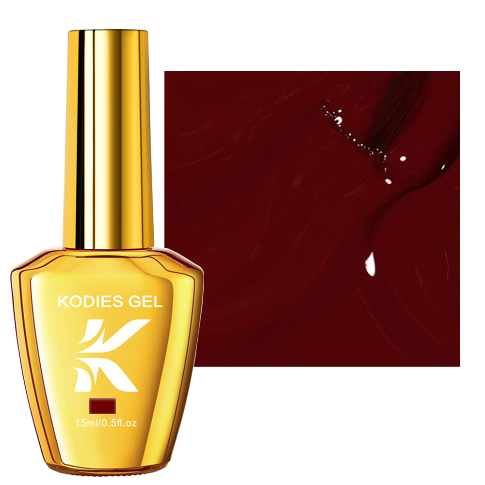 KODIES ジェルバーガンディレッドジェルネイルポリッシュ - Uv Lamp Nail Resin のレビューと価格