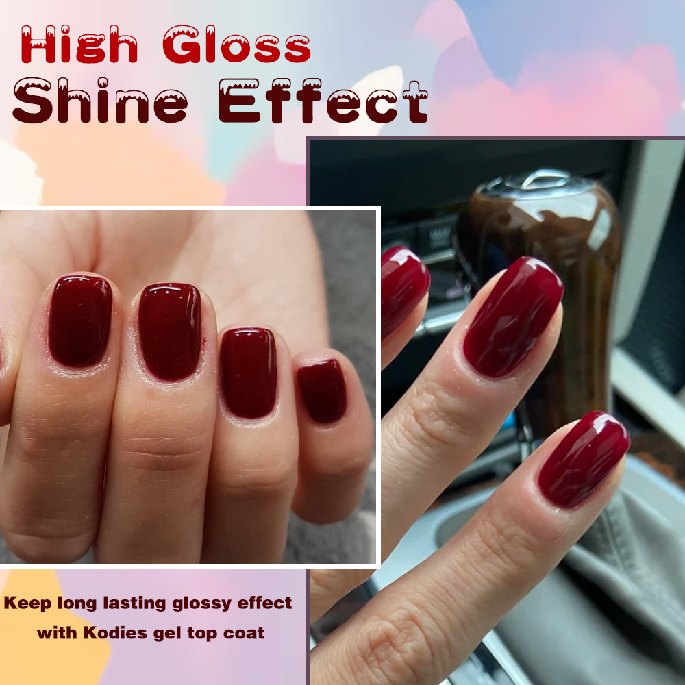 KODIES ジェルバーガンディレッドジェルネイルポリッシュ - Uv Lamp Nail Resin のレビューと価格