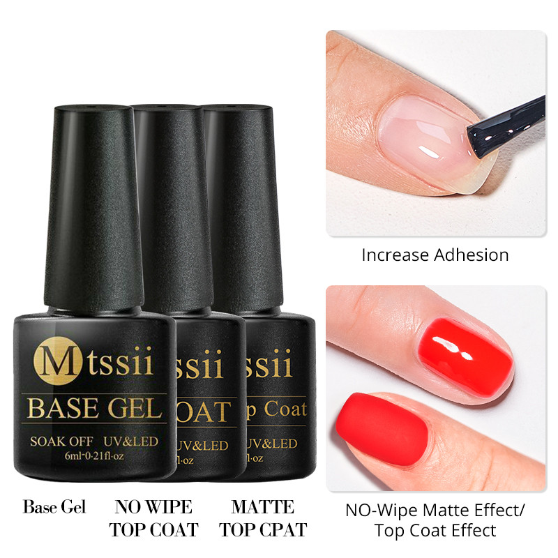 ベースジェルなし拭くトップコート6ミリリットルソークオフuv - Uv Lamp Nail Resin のレビューと価格