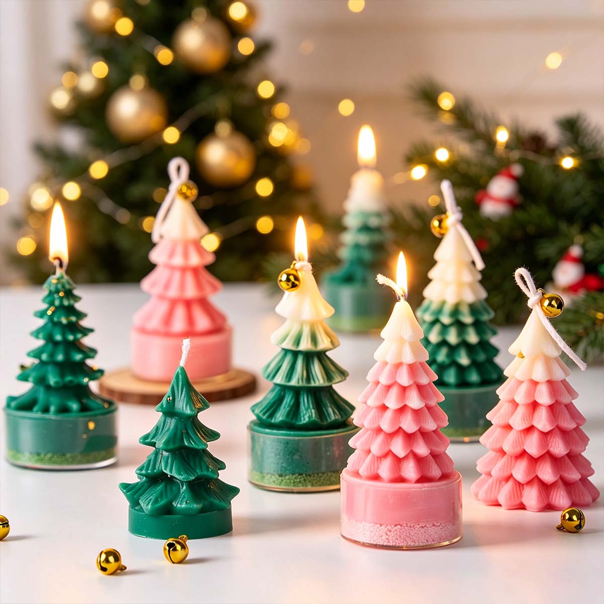 3D クリスマスツリーシリコーンキャンドルモールド DIY  - Xmas Resin Art のレビューと価格